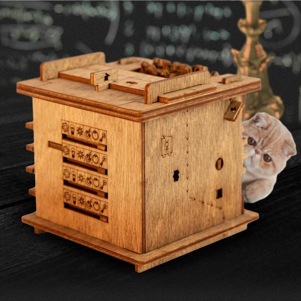 Interactieve Houten Escape Puzzlebox – MindVault