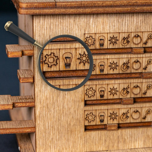 Interactieve Houten Escape Puzzlebox – MindVault