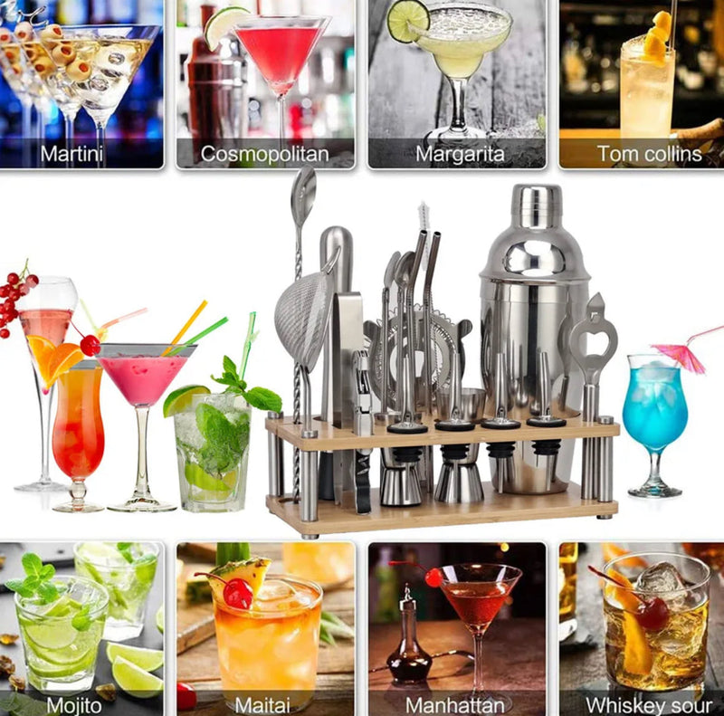 23-delig Professioneel Bartender Set – ShakerPro