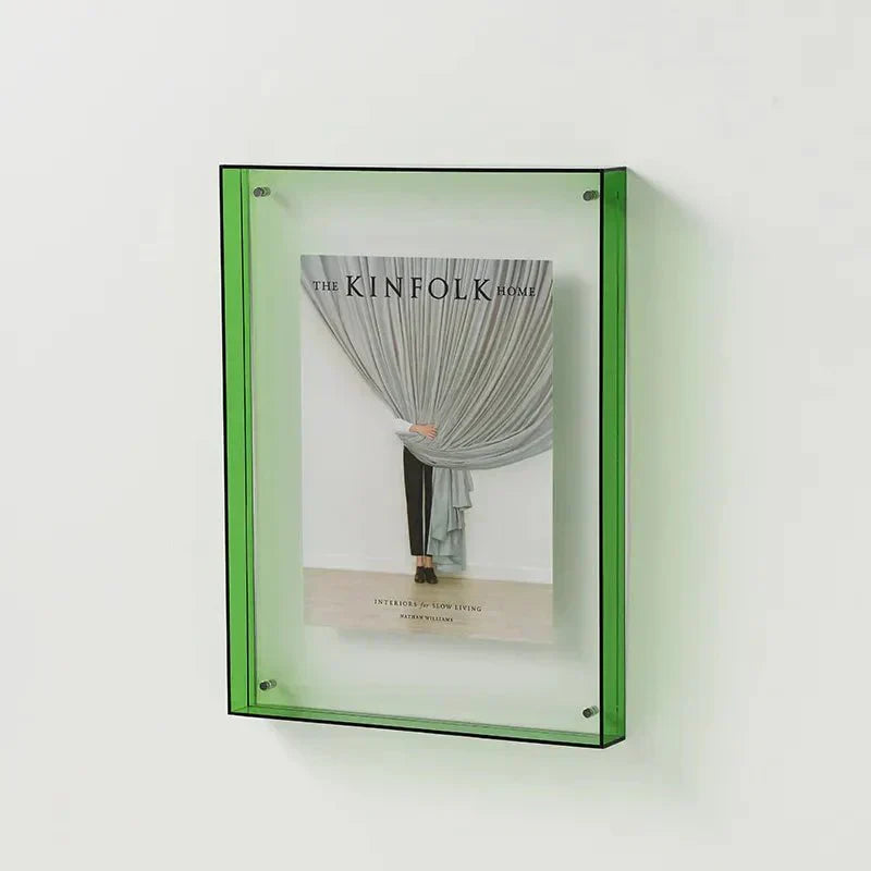 Vibrant Acryl Display Frame – Hedendaagse Kleurrijke Fotohouder