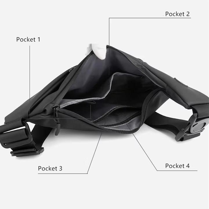 Heren Crossbody Tas - Compact Lichte Sling Design