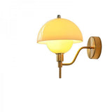 Crème Paddenstoel Hal Wandlamp – Een Vleugje Natuur geïnspireerde Elegantie