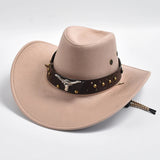 Cowboy Hoed | Klassiek Model | Vegan Leer & Gevlochten Kinband