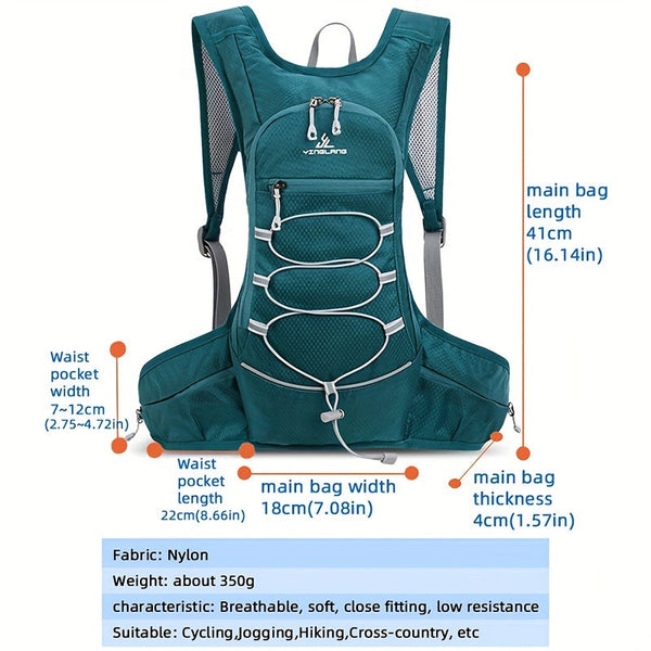Lichtgewicht Sportrugzak - Ademend en Waterbestendig voor Joggen en Wandelen