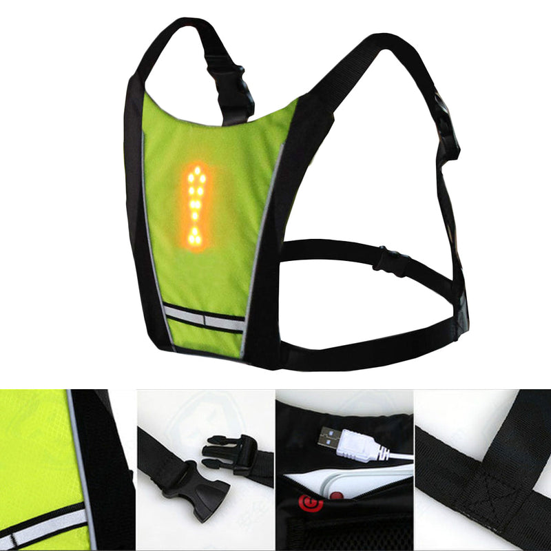 CycleBright Vest - Veilig en Zichtbaar Fietsen met Richtingaanwijzers