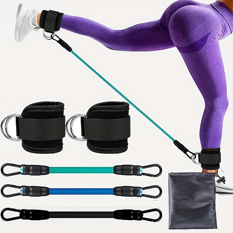 Verstelbare Enkelweerstand Bands Set – Perfect voor Booty en Benen Training Thuis