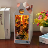 DIY Brugge Huis Boekenstandaard – 3D Houten Model van de Oude Stad