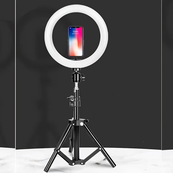 10-inch Beauty Ringlamp met 55 cm Statief – Perfect voor Fotografie, Videografie en Make-up