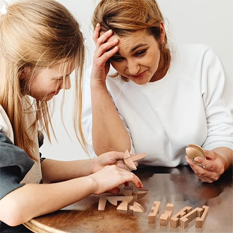 Houten Puzzeluitdaging – Samen Leren en Spelen