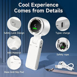Compact Turbo Handheld Ventilator – 3-in-1 USB Oplaadbaar met 5 Snelheden