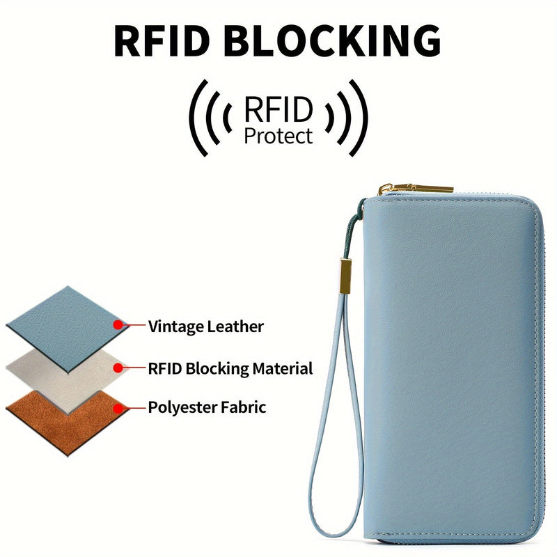 SecureHold Lange Portemonnee – RFID-veilig en Functioneel