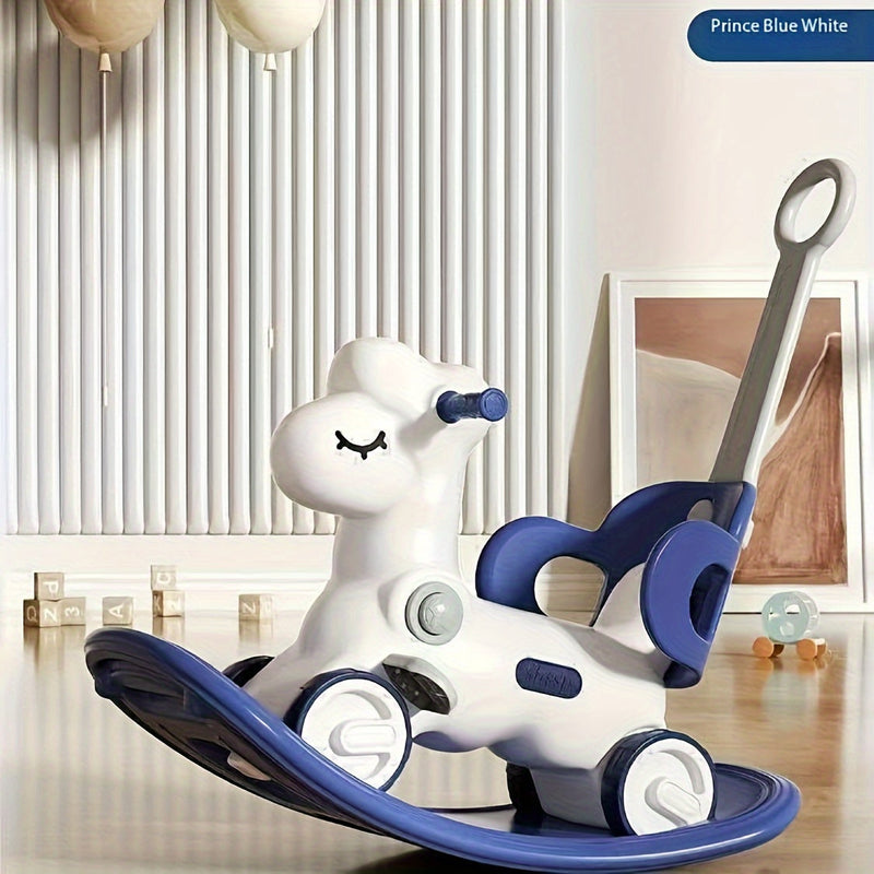 2-in-1 Baby Schommelpaard en Loopfiets - Veilig en Leuk Speelgoed