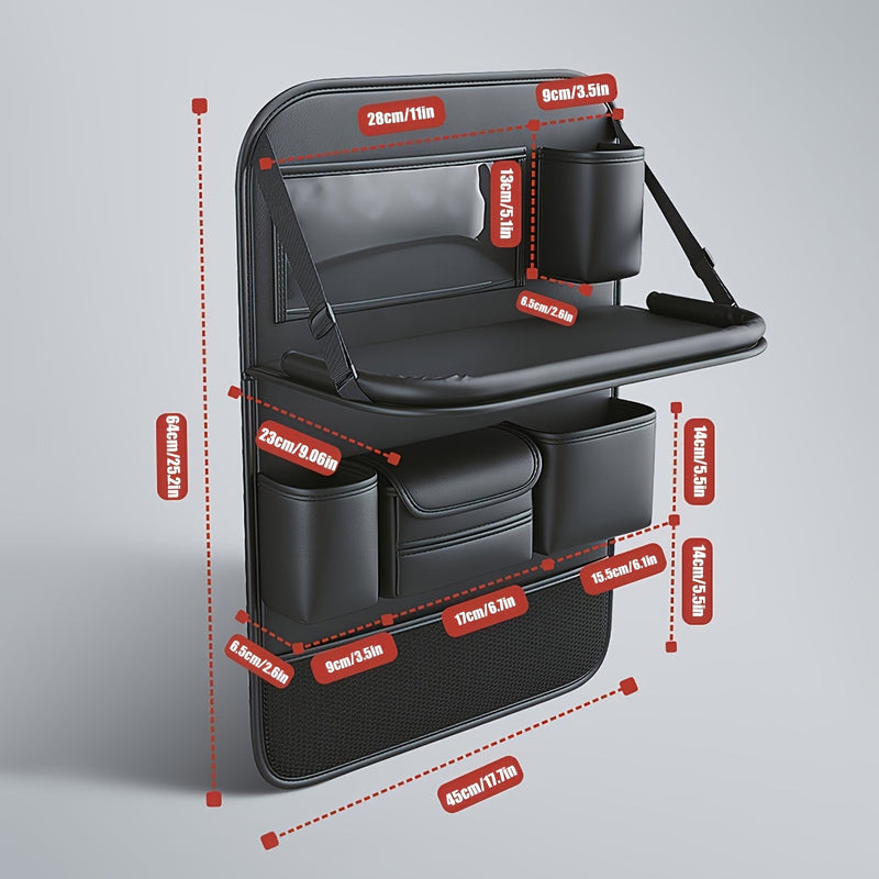 PU Lederen Auto Stoelrug Organizer – Strak en Functioneel