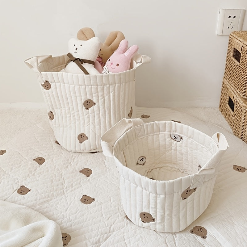 Gequiltete Stoffopbergtas voor de kinderkamer – 1+1 Gratis