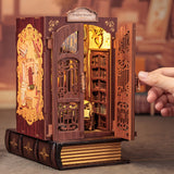 DIY Miniatuur Uilen Boekenwinkel – 3D Houten Kit met Verlichting voor Creatieve Decoratie