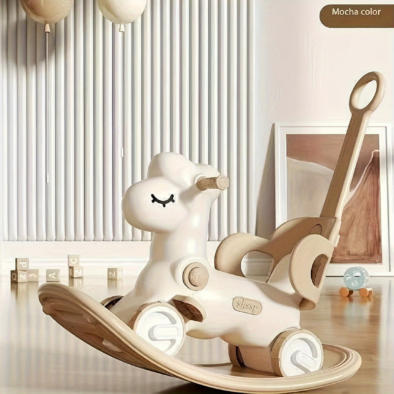 2-in-1 Baby Schommelpaard en Loopfiets - Veilig en Leuk Speelgoed