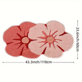 Fluffy Bloemen Badkamer Tapijt – Absorberend en Zacht voor Extra Comfort