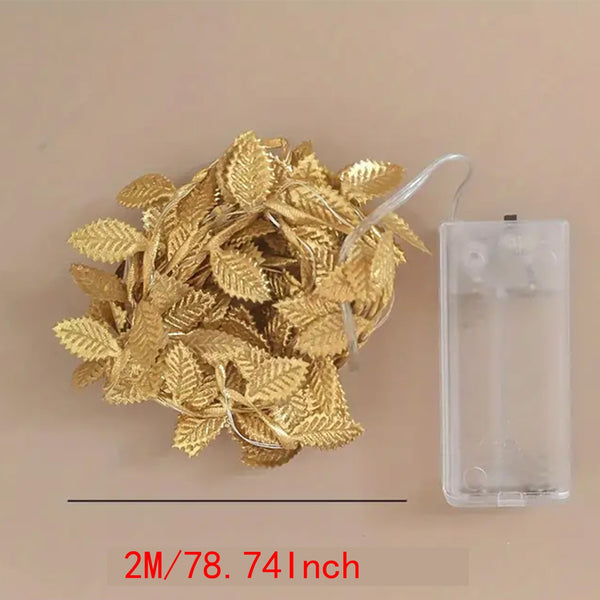 Gouden Bladeren Fairy Lights - Elegante Verlichting voor Tafelsetting en Feesten