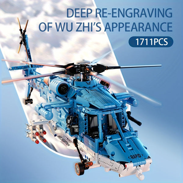 Gedetailleerde Helikopter Bouwset – Technisch en Realistisch