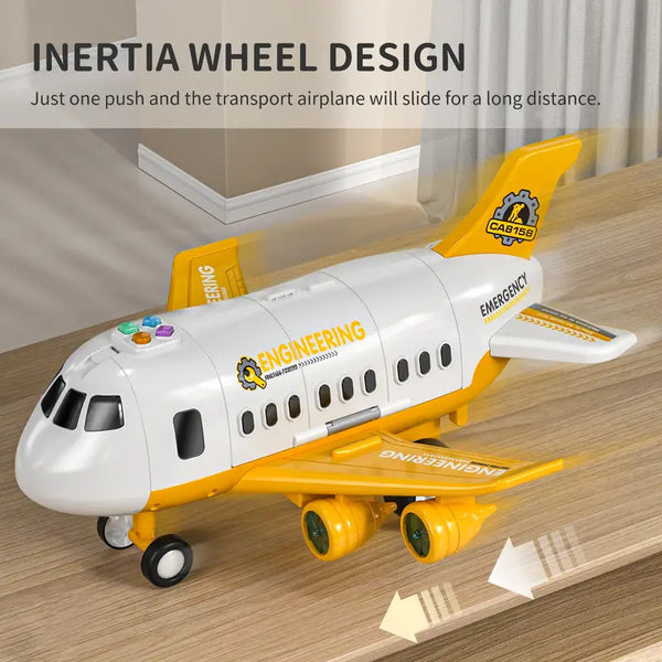 Bright Skies Kleurrijk Vliegtuig - Interactief Speelgoed voor Jonge Piloten