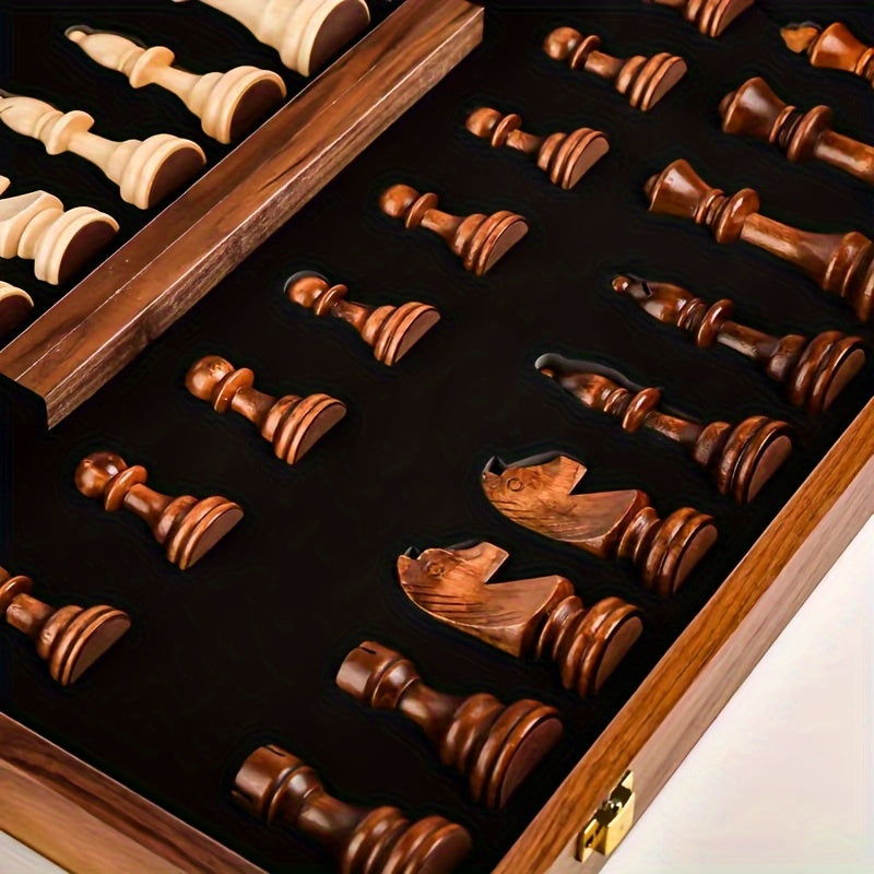 Houten Schaakset – Elegant en Duurzaam voor Wedstrijdschaak en Spelletjesavonden