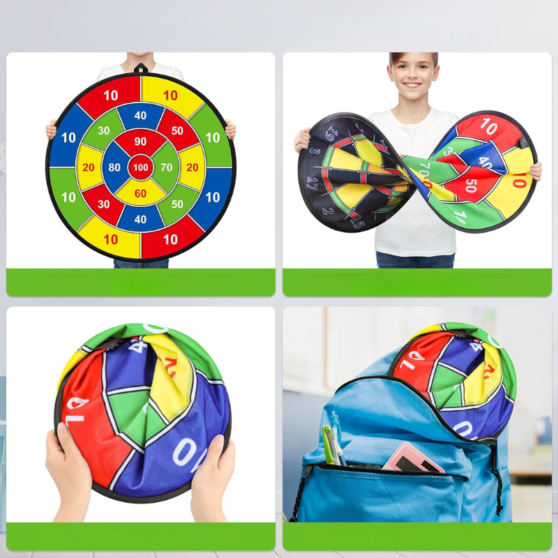 Groot Kinder-Dartbord met Plakballen en Darts – PlayTarget