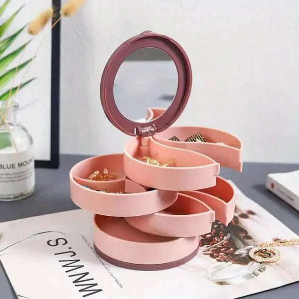Draaibare Sieraden Opbergdoos (4 Lagen)