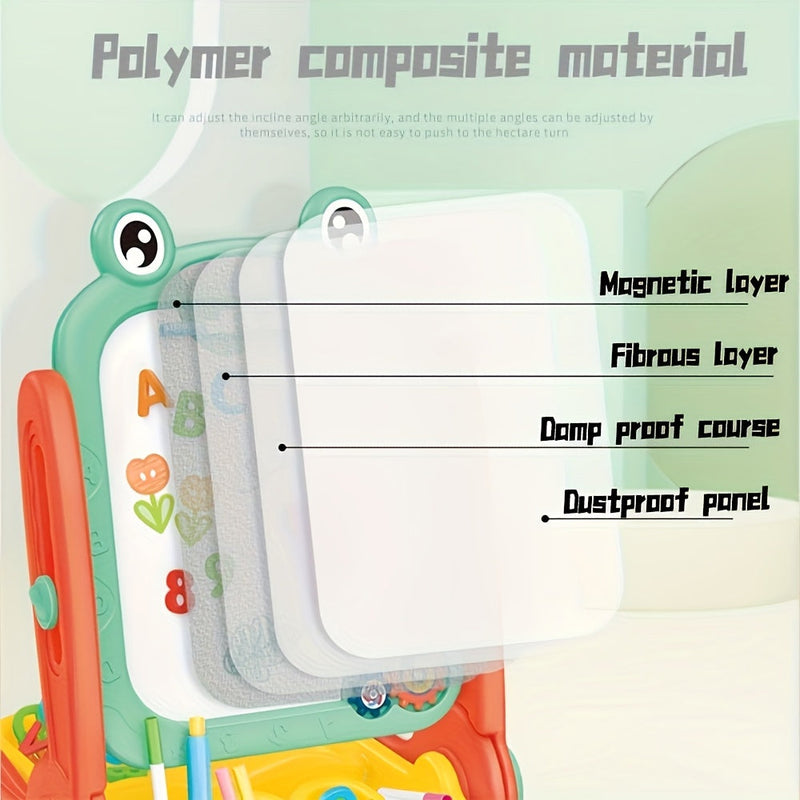 Dubbelzijdig Kinder Tekenbord – Magnetisch met Educatieve Functies voor Leren en Spelen
