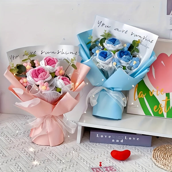 Handgemaakt Gehaakt Bloemenboeket – Het Perfecte Geschenk voor Moederdag