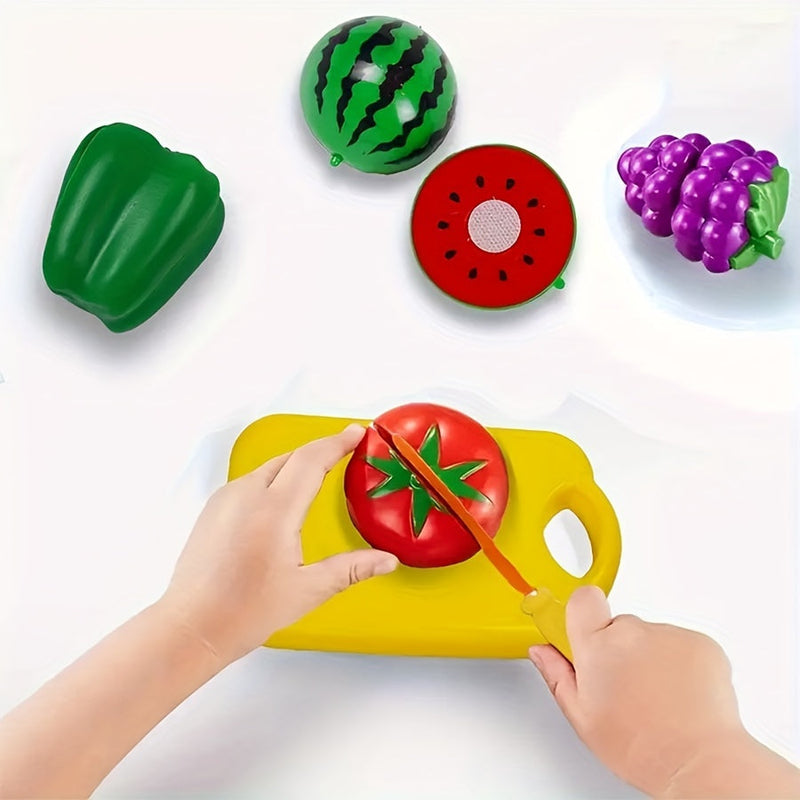 Educatieve Snijset met Voedsel, Fruit en Groenten – Perfect voor Vroeg Leren en Rollenspel