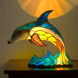 Artistieke Glasmozaïek Dierenlamp – Kleur en Sfeer in Huis