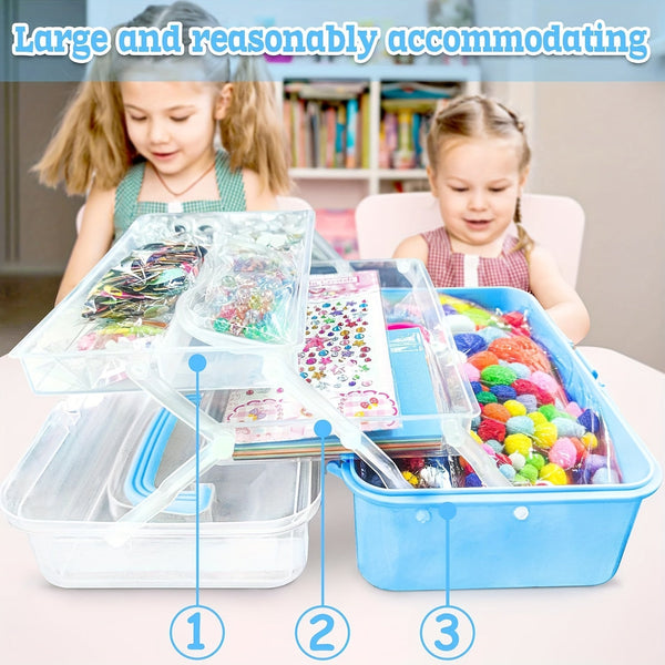 Complete Knutselset voor Kinderen – Creatieve Set met Stickers, Stokken, Veren en Meer