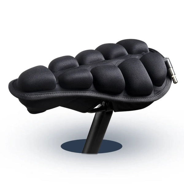 AirSeat | Comfortabel Schokdempend Fietszadel | Perfecte Luchtcirculatie | Instelbare Luchtdruk | Anti-slip Siliconen Basis | Droog en Zacht Zitten | Ideaal voor Lange Fietstochten | Verkrijgbaar in Maten S en M