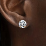 Stijlvolle Zirkonia Oorbellen van Titanstaal - Lumen