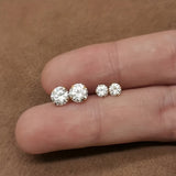 Stijlvolle Zirkonia Oorbellen van Titanstaal - Lumen