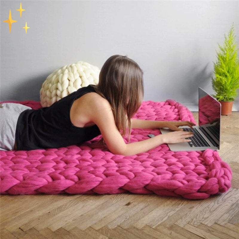 DIY Chunky XL 1000 Gramm Wolgaren voor het Breien van een Heerlijk Zachte Deken