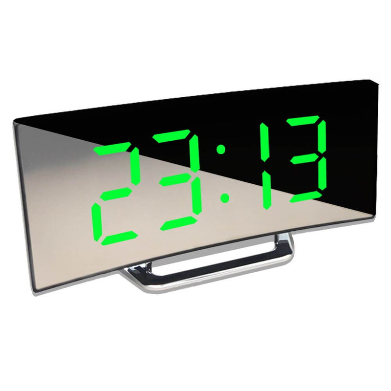 Gebogen LED Digitale Wekker met Modern Ontwerp – LumiCurve