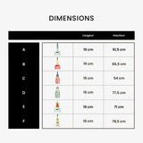 Stijlvolle kleurrijke plafondlamp – Sofia