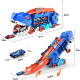 Dino Stad Transporteur - Racebaan & Transformeerbare Vrachtwagen