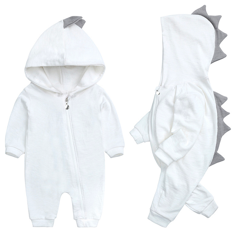 Schattige Baby-Overall met Dinosaurierkapuze – DinoDream Onesie