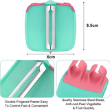 4-delige Vinger-Groenteschiller Set