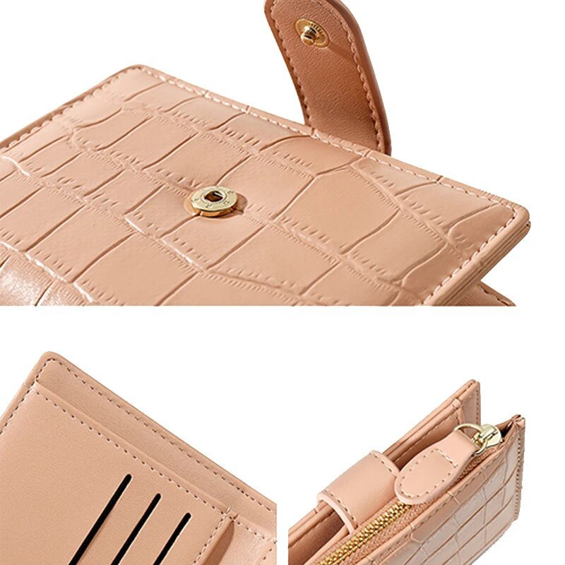 Cobble Wallet | Stap uit in stijl met deze trendy korte portemonnee met stenen patroon!