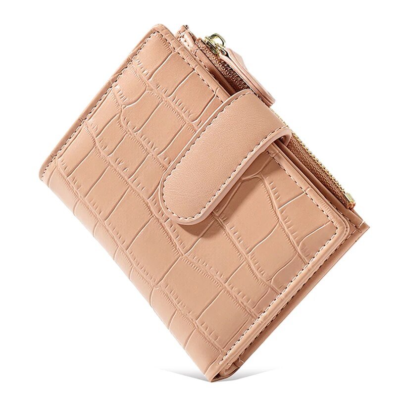 Cobble Wallet | Stap uit in stijl met deze trendy korte portemonnee met stenen patroon!