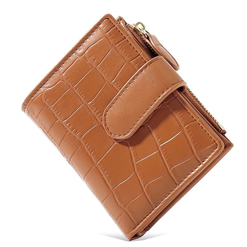 Cobble Wallet | Stap uit in stijl met deze trendy korte portemonnee met stenen patroon!
