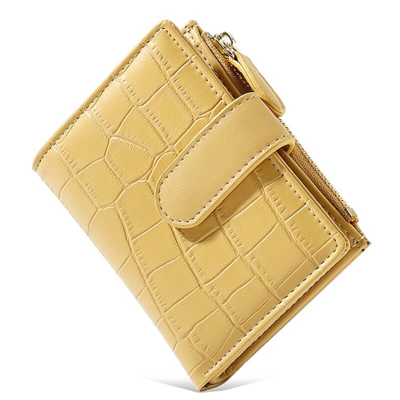 Cobble Wallet | Stap uit in stijl met deze trendy korte portemonnee met stenen patroon!