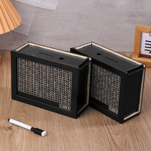 Houten Spaarvarken voor Volwassenen met Teller