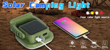 80W LED Zonne-oplaadbare Campinglamp met Magneet en Zoomfunctie
