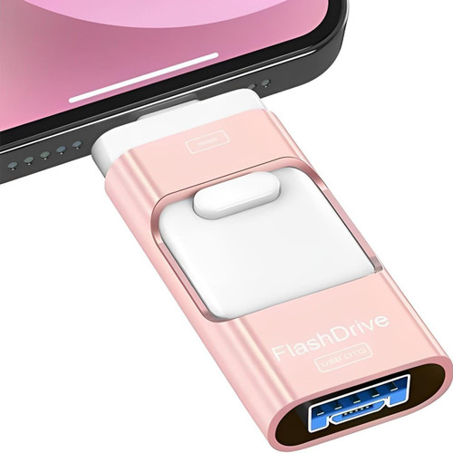 Draagbare 4-in-1 USB Stick – Universele Opslag voor Telefoon en PC