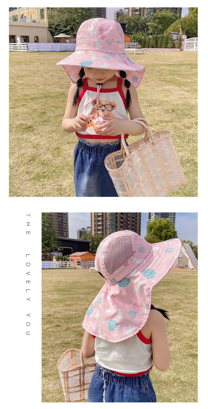 Kinder Sonnenhut met UPF 50+ - Brede rand en Verstelbare Kinband