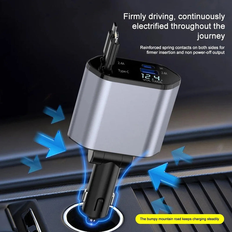 Compacte Opvouwbare Autolader – Handig en Efficiënt